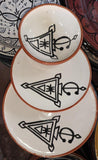 Moroccan handprinted plates Amazigh berber sign