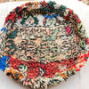 Round Vintage berber pouf