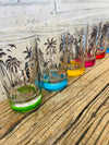 Tea glasses palmtree (set of 6)