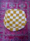 Beni Ouarain Checkered Moroccan pouf