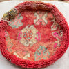 Round Vintage berber pouf