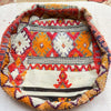 Round Vintage berber pouf