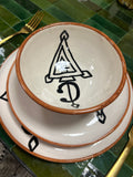 Moroccan handprinted plates Amazigh berber sign