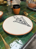 Moroccan handprinted plates Amazigh berber sign