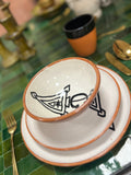 Moroccan handprinted plates Amazigh berber sign