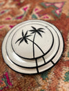 Moroccan handpainted plates palmtree