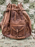 Stylish backpack with beautiful handcrafted details