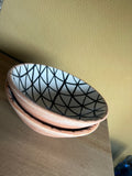 Moroccan handpainted bowl terra black & white