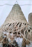 Raffia lamp cone