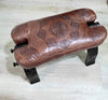 Authentic wooden stool with moroccan engraving