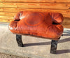 Authentic wooden stool with moroccan engraving