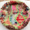 Round Vintage berber pouf