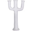 Tamegroute candle holder 3 arms WHITE